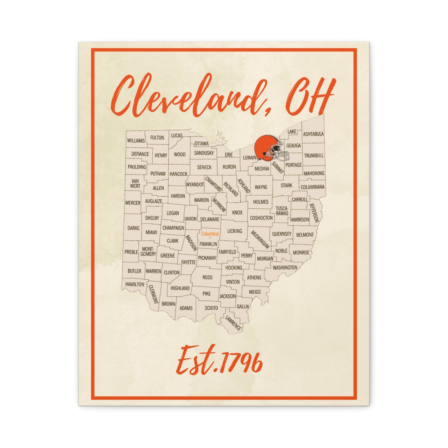 Cleveland Browns Matte Canvas