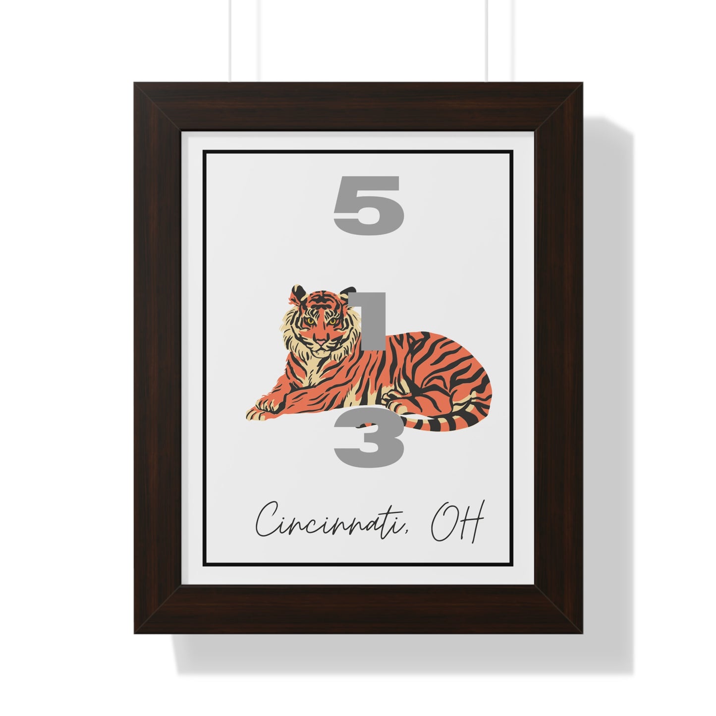 Cincinnati Bengals 513 Framed Vertical Poster