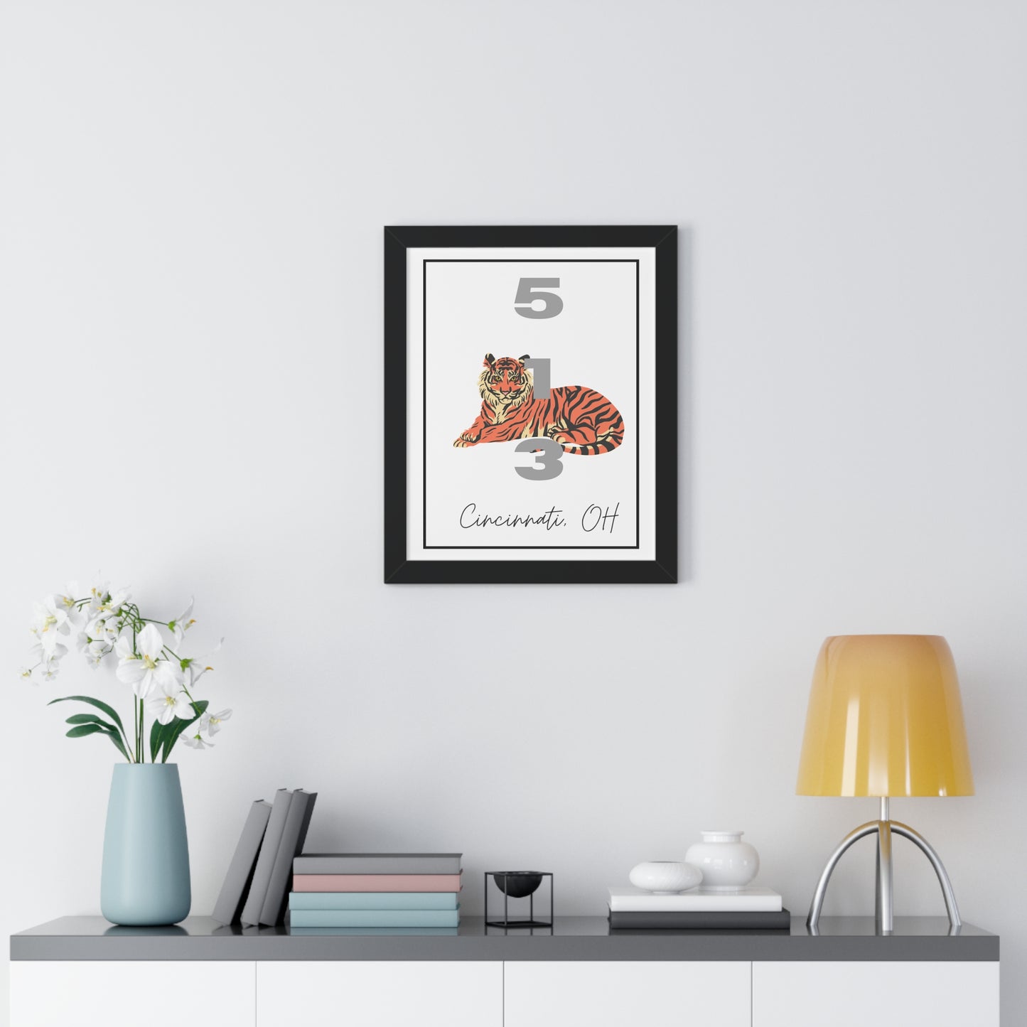 Cincinnati Bengals 513 Framed Vertical Poster