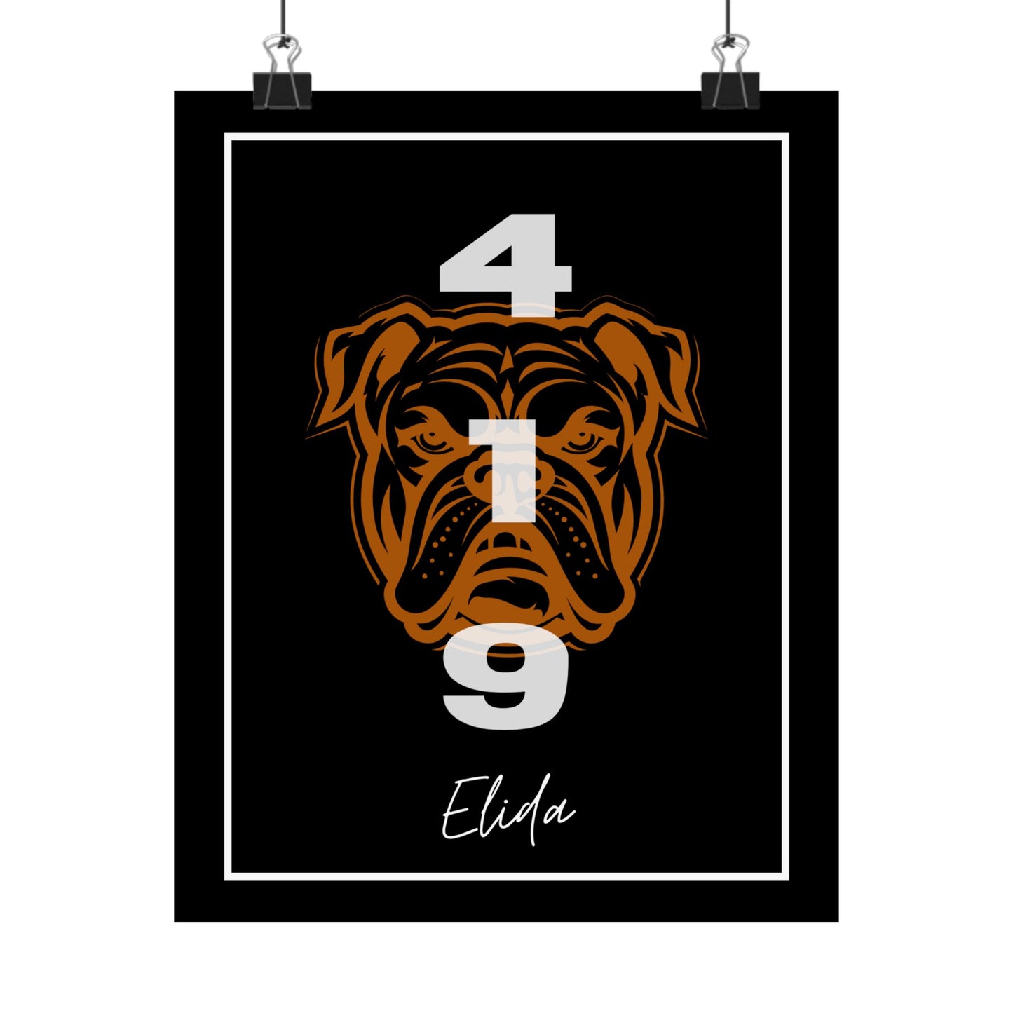 Elida Black 419 Logo Print