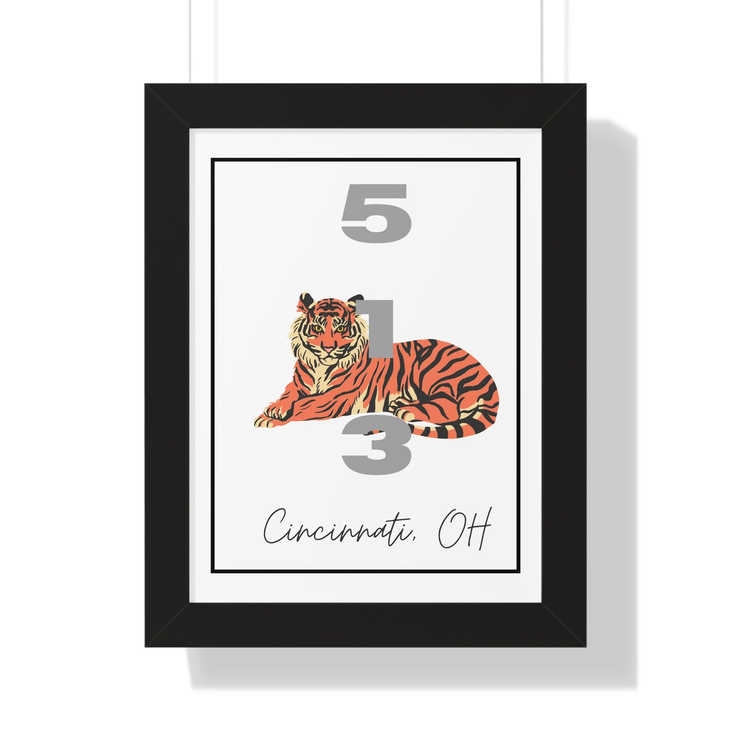 Cincinnati Bengals 513 Framed Vertical Poster