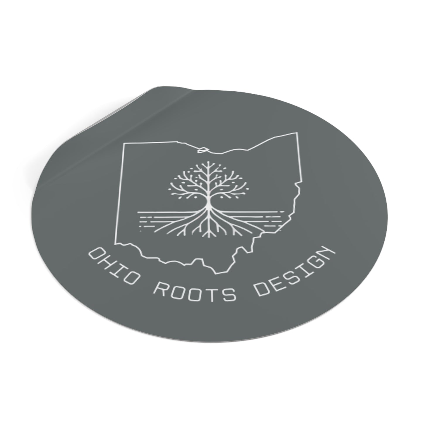 Ohio Roots Round Vinyl Stickers