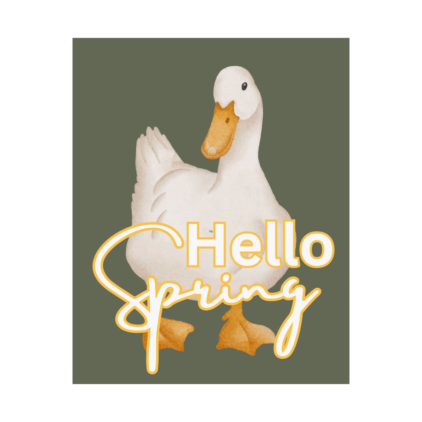 Spring Duck Matte Vertical Posters