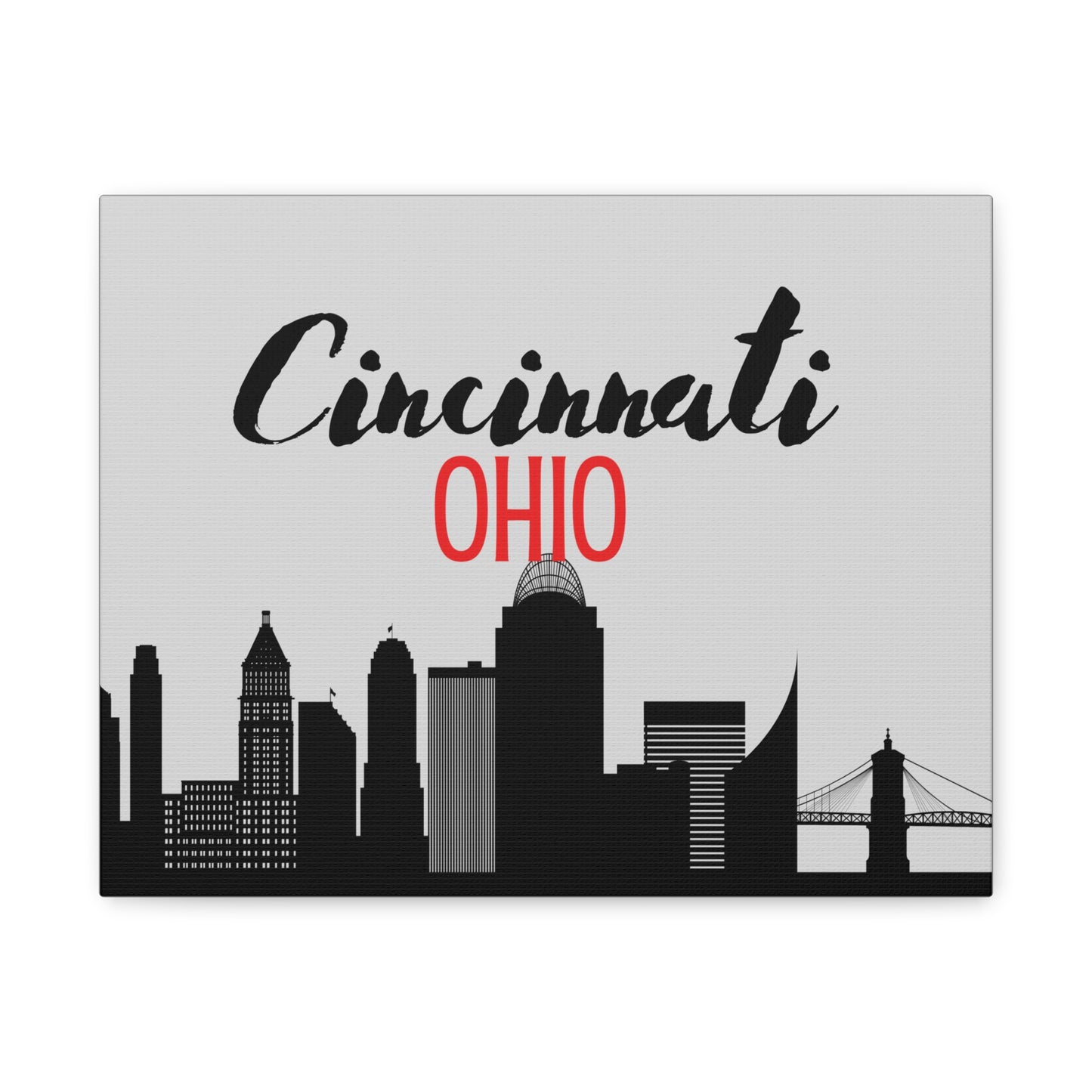 Cincinnati Ohio Matte Canvas