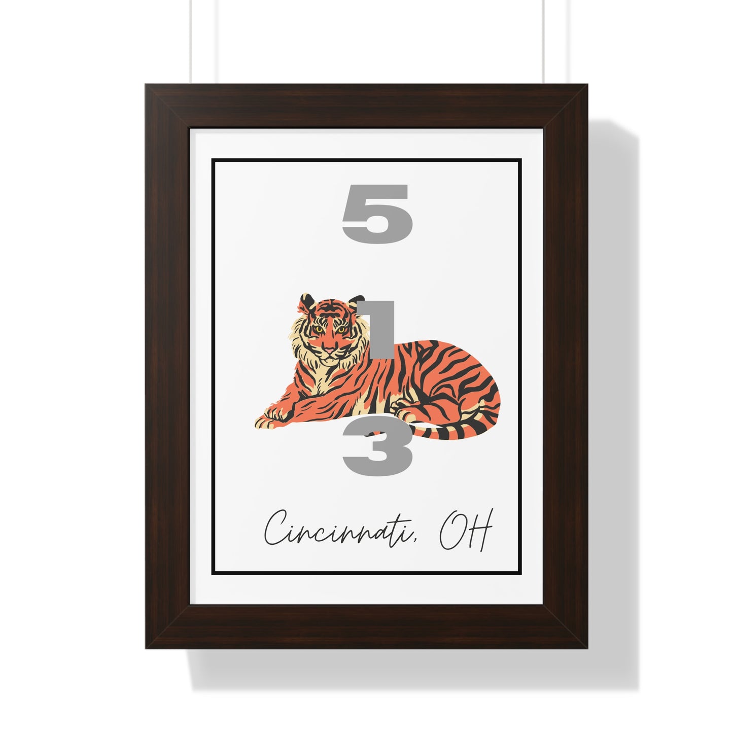 Cincinnati Bengals 513 Framed Vertical Poster