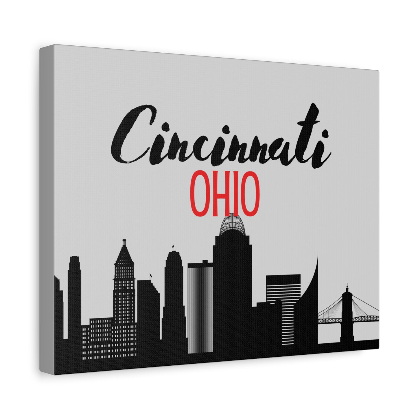 Cincinnati Ohio Matte Canvas