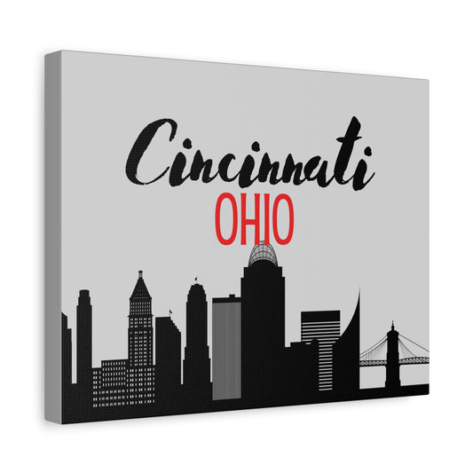 Cincinnati Ohio Matte Canvas