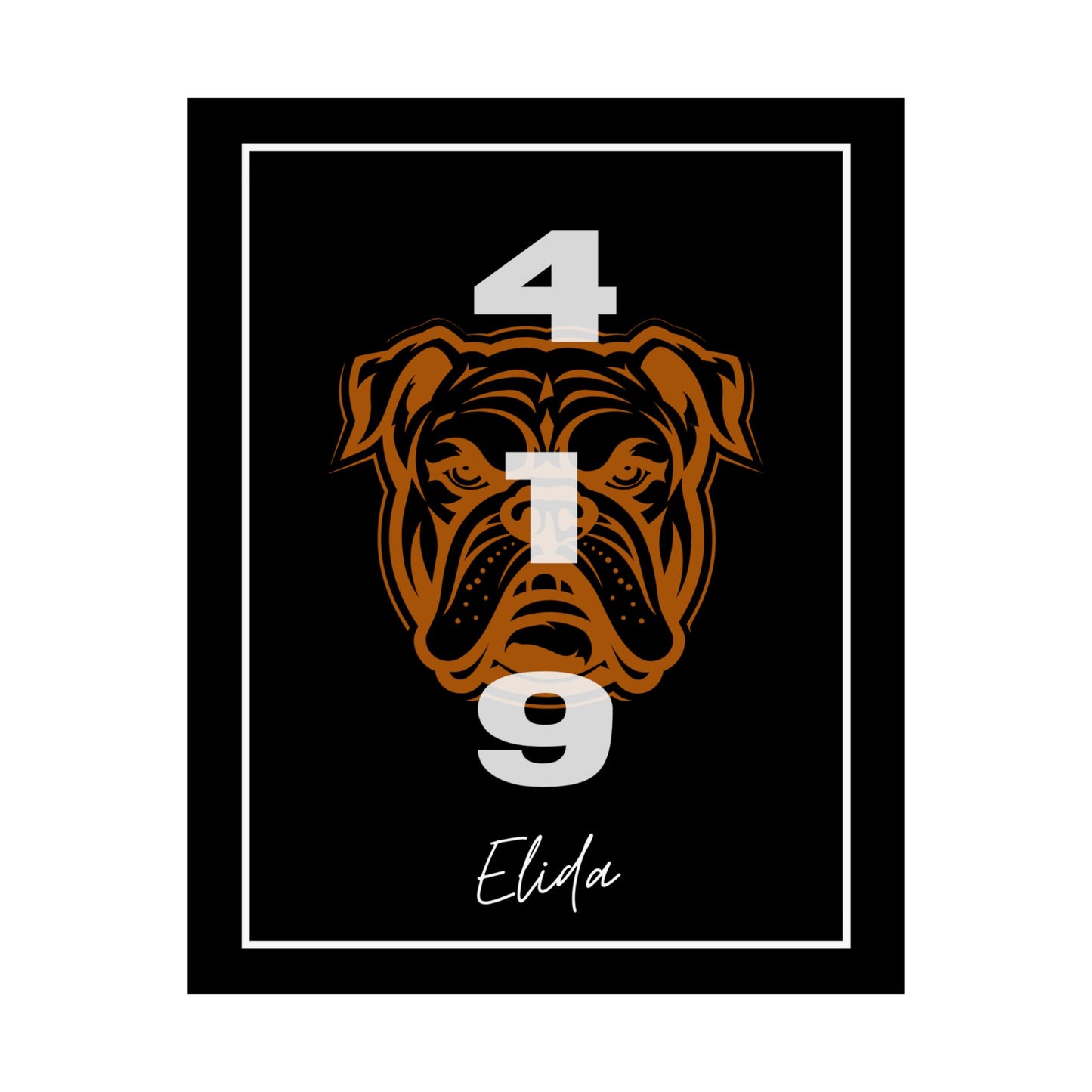 Elida Black 419 Logo Print