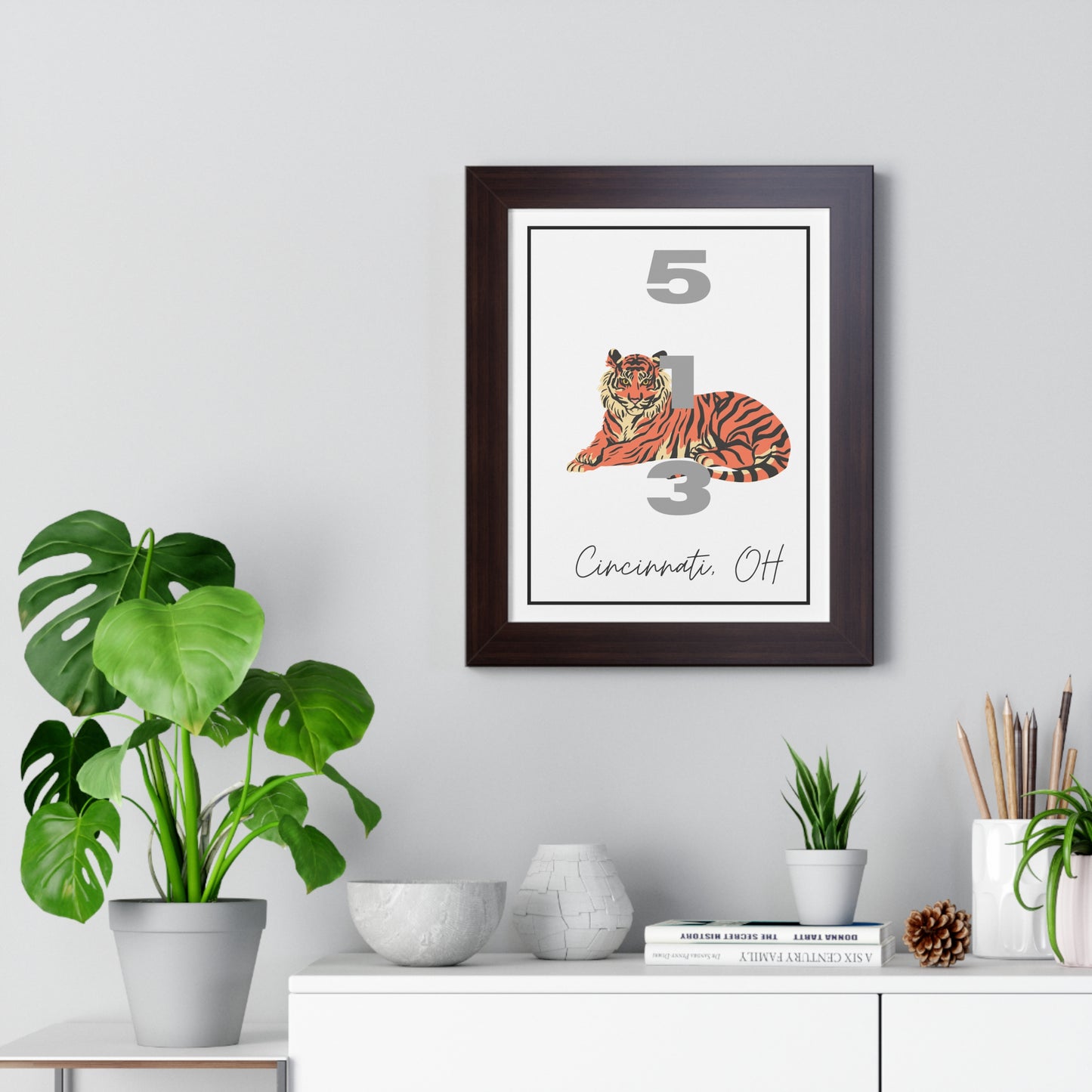 Cincinnati Bengals 513 Framed Vertical Poster