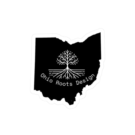 Ohio Roots Vinyl Decal (Black Tree Logo)