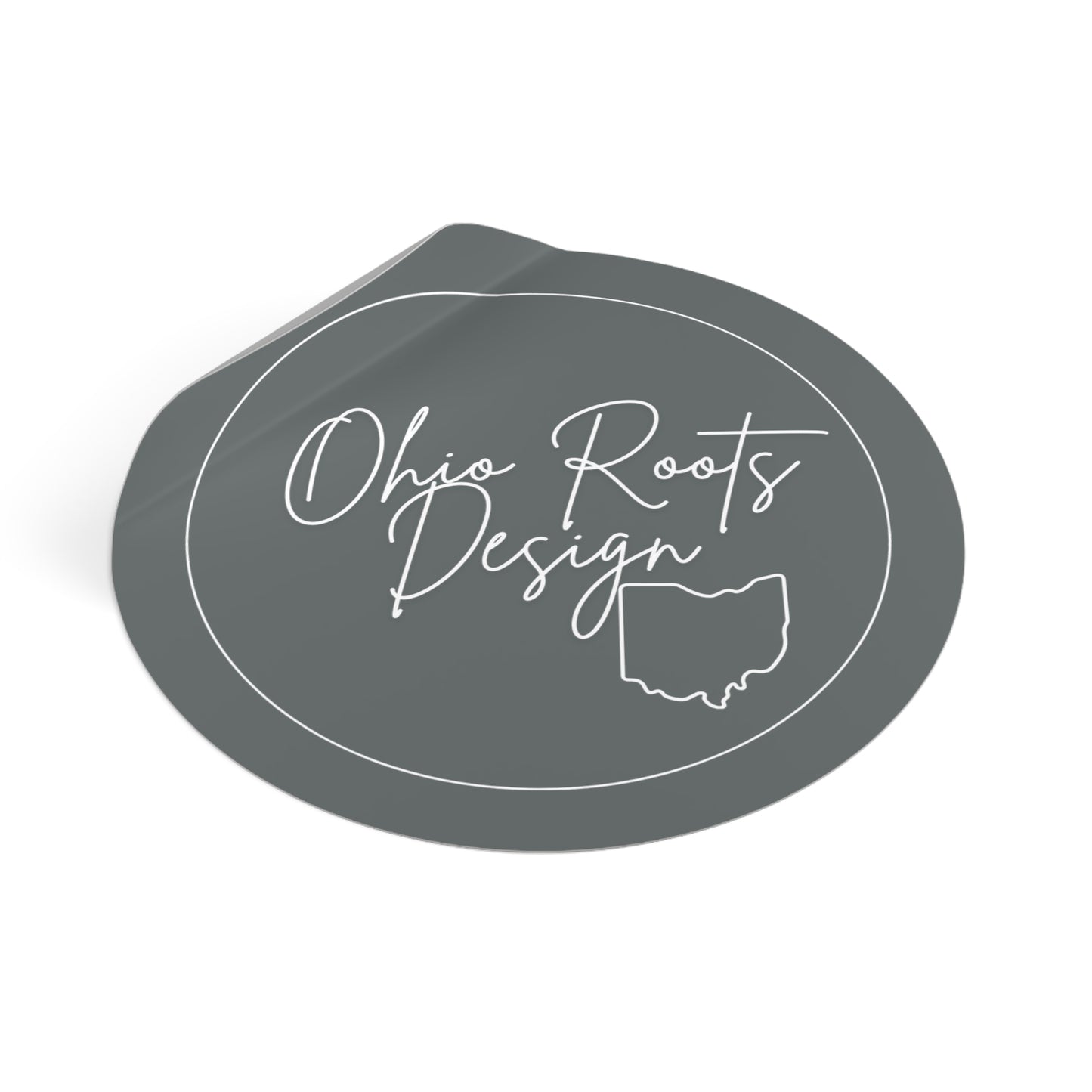 Ohio Roots Round Vinyl Stickers