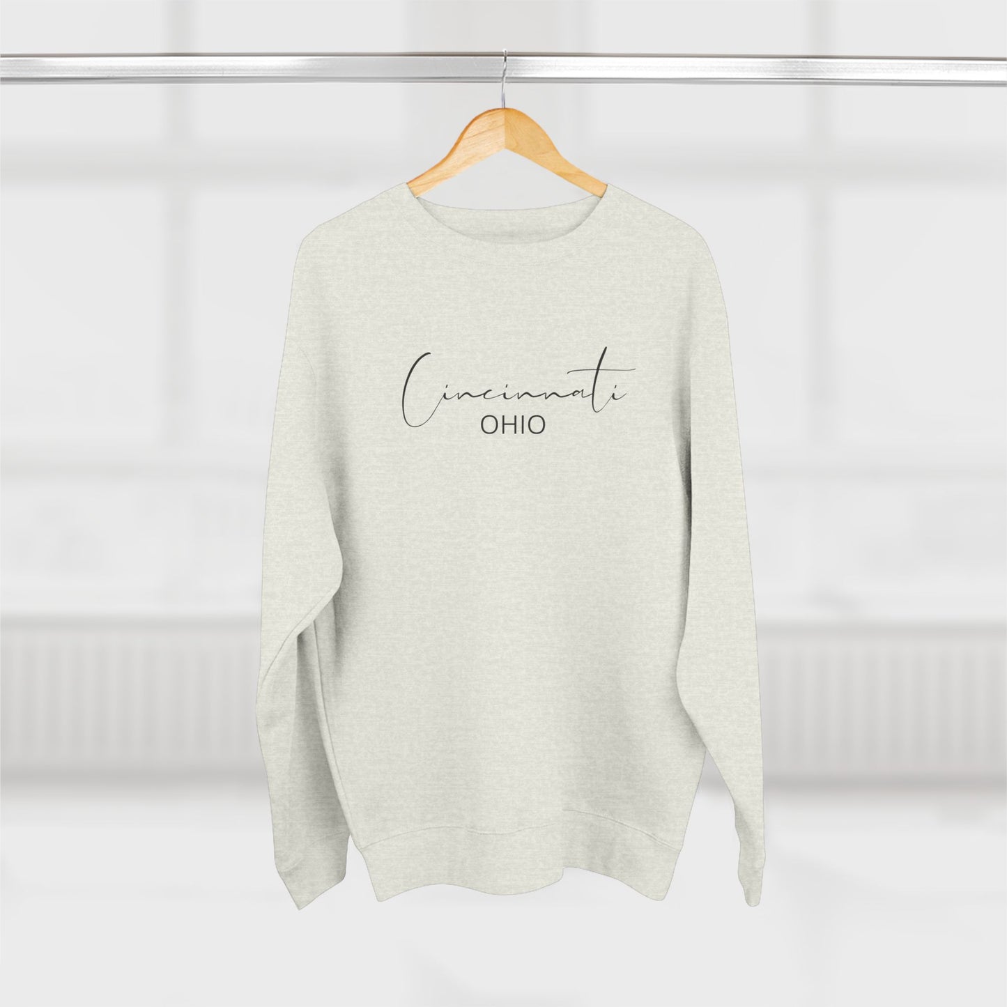 Minimalistic Cincinnati Crewneck Sweatshirt