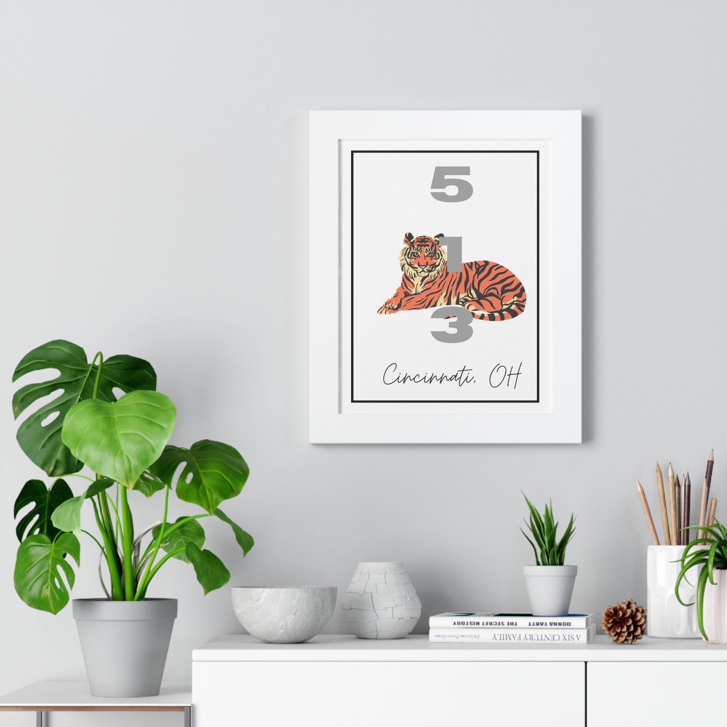 Cincinnati Bengals 513 Framed Vertical Poster