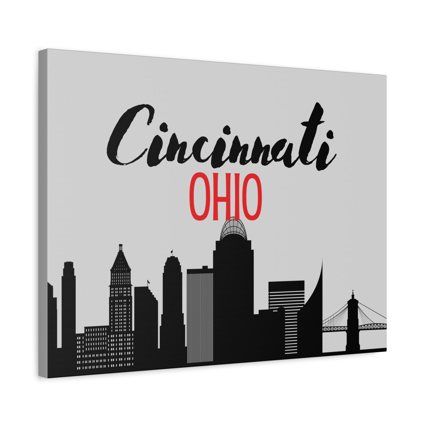 Cincinnati Ohio Matte Canvas