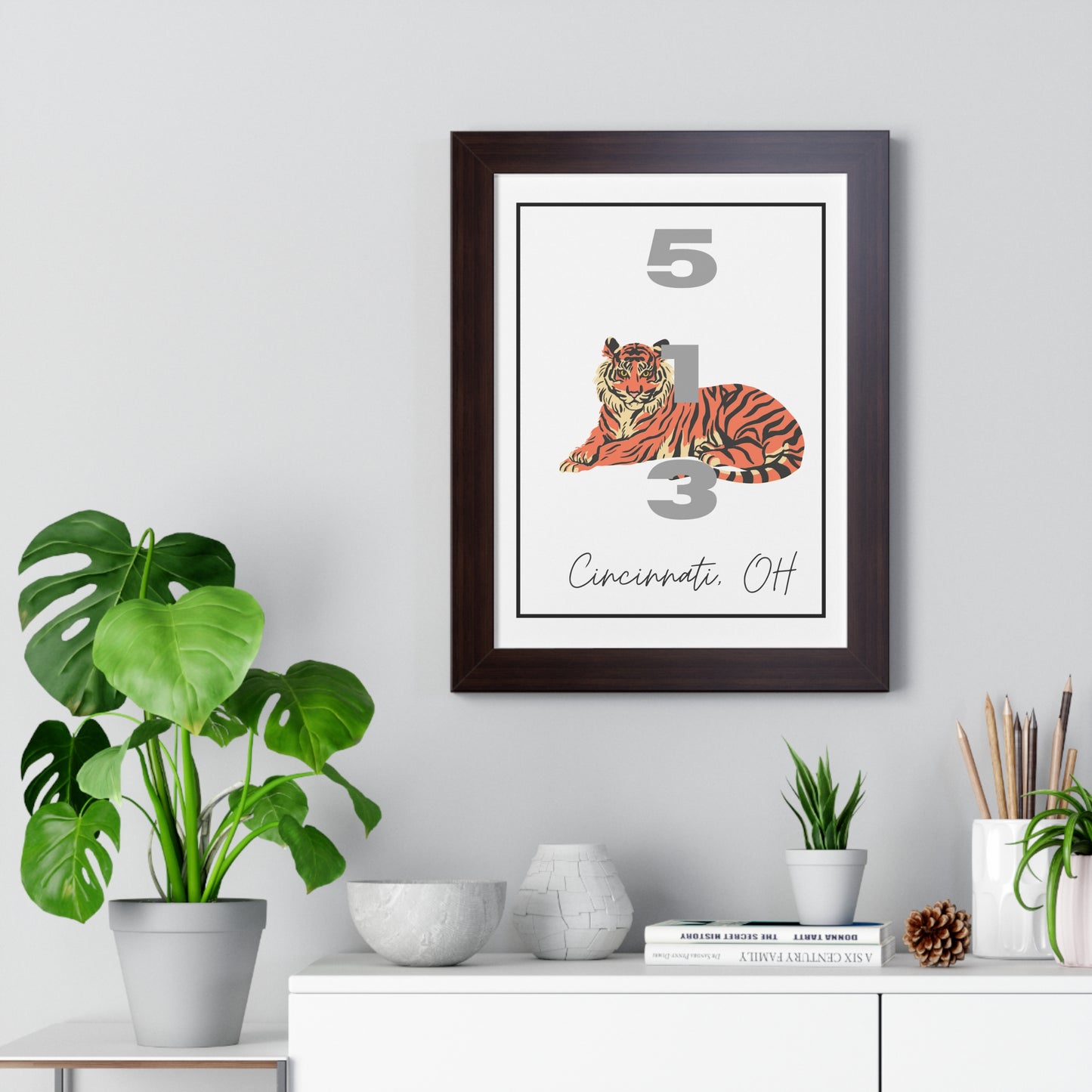 Cincinnati Bengals 513 Framed Vertical Poster