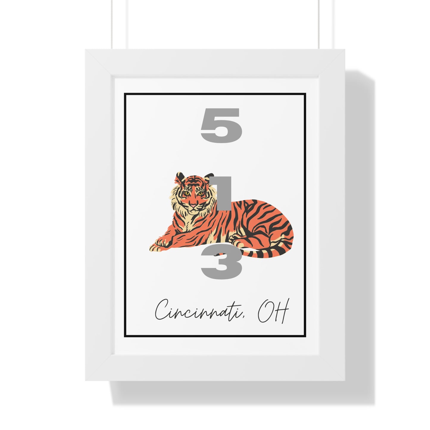 Cincinnati Bengals 513 Framed Vertical Poster