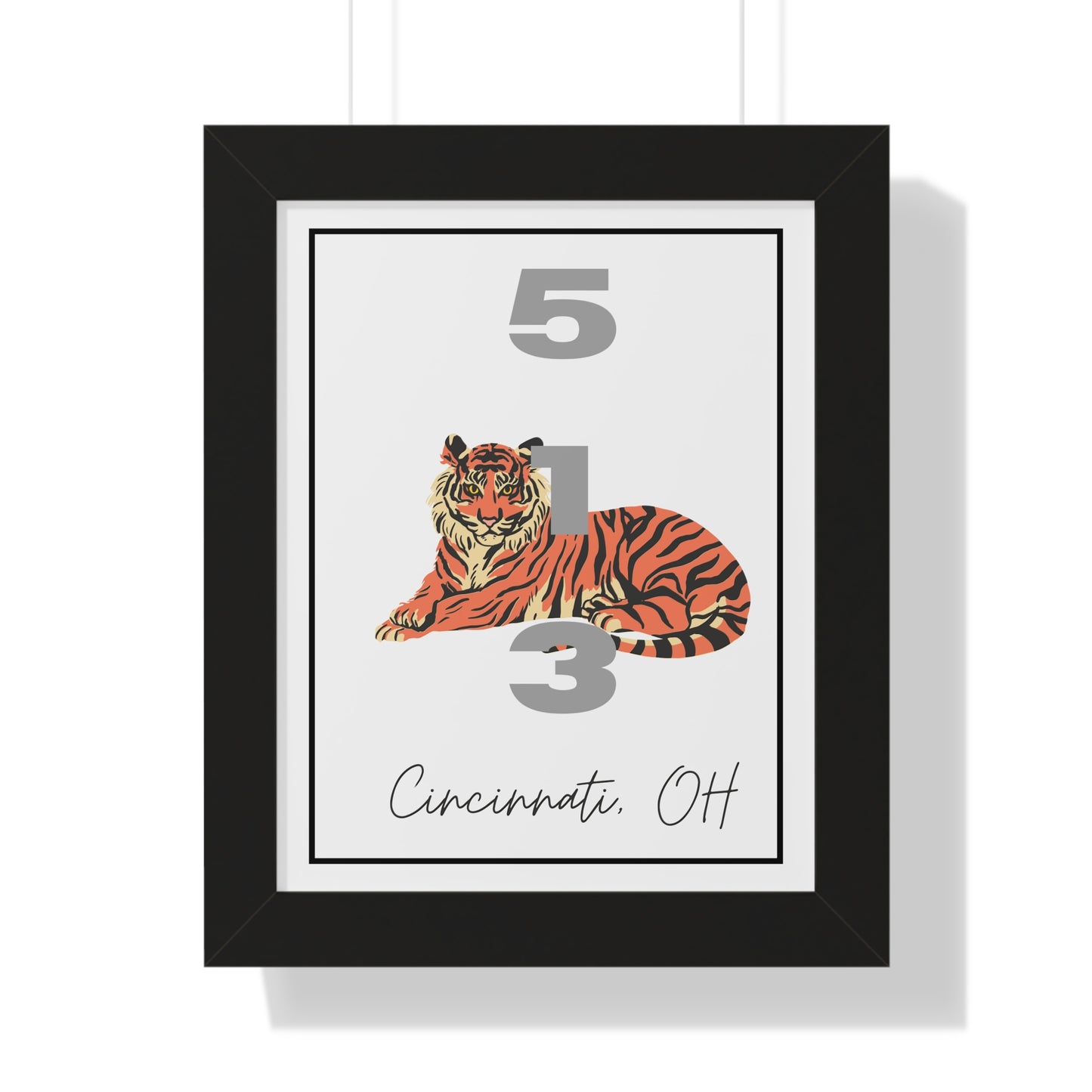 Cincinnati Bengals 513 Framed Vertical Poster