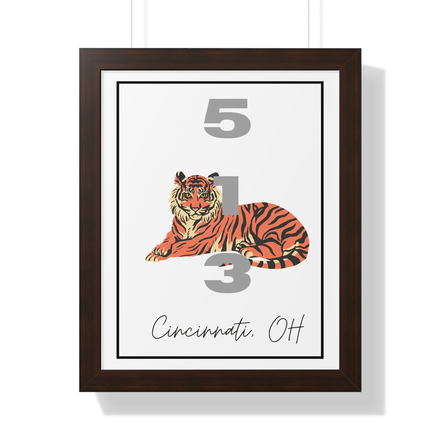 Cincinnati Bengals 513 Framed Vertical Poster