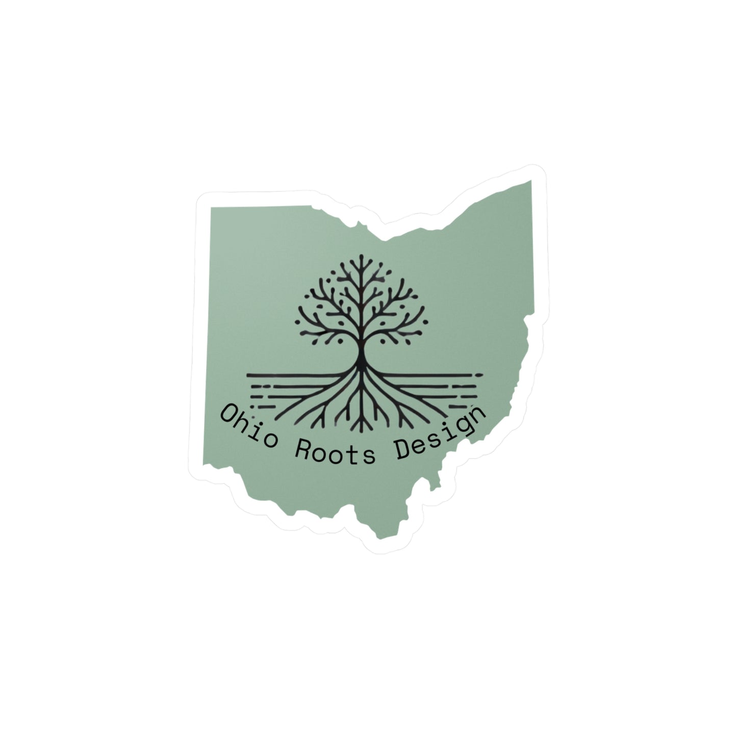 Ohio Roots Vinyl Decal (Green Tree Logo)