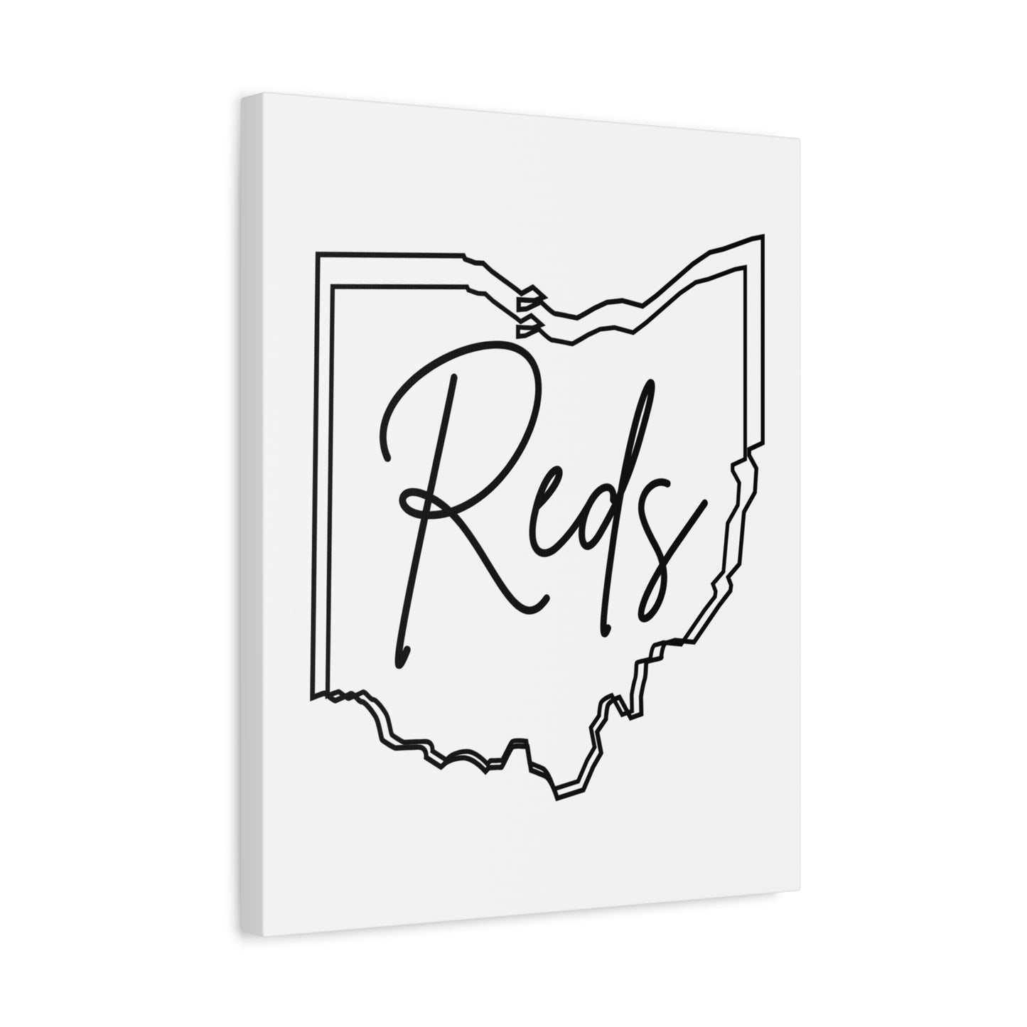 Reds Minimal Canvas, Stretched, 1.25"