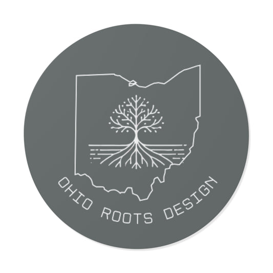 Ohio Roots Round Vinyl Stickers