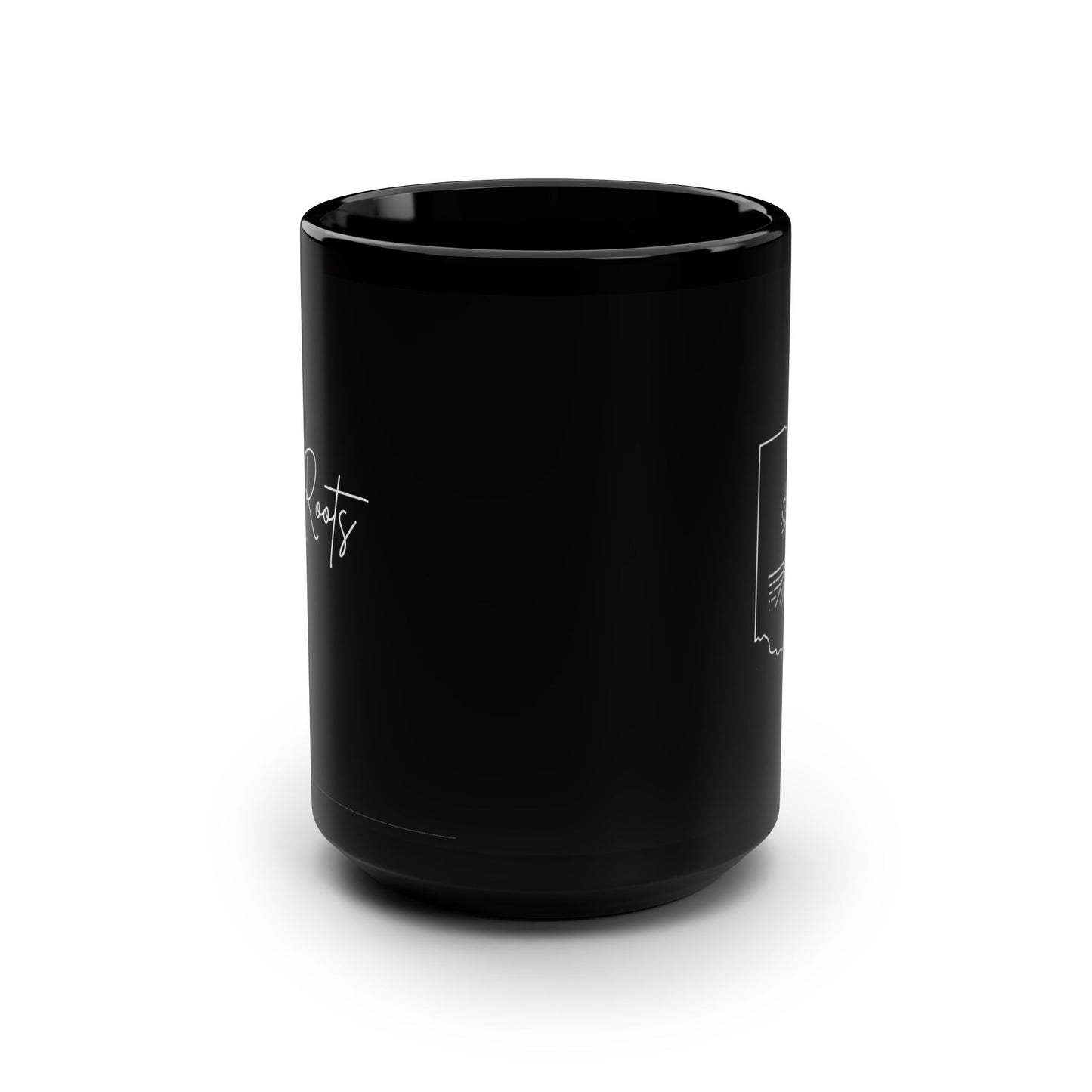 Ohio Roots Black Mug, 15oz