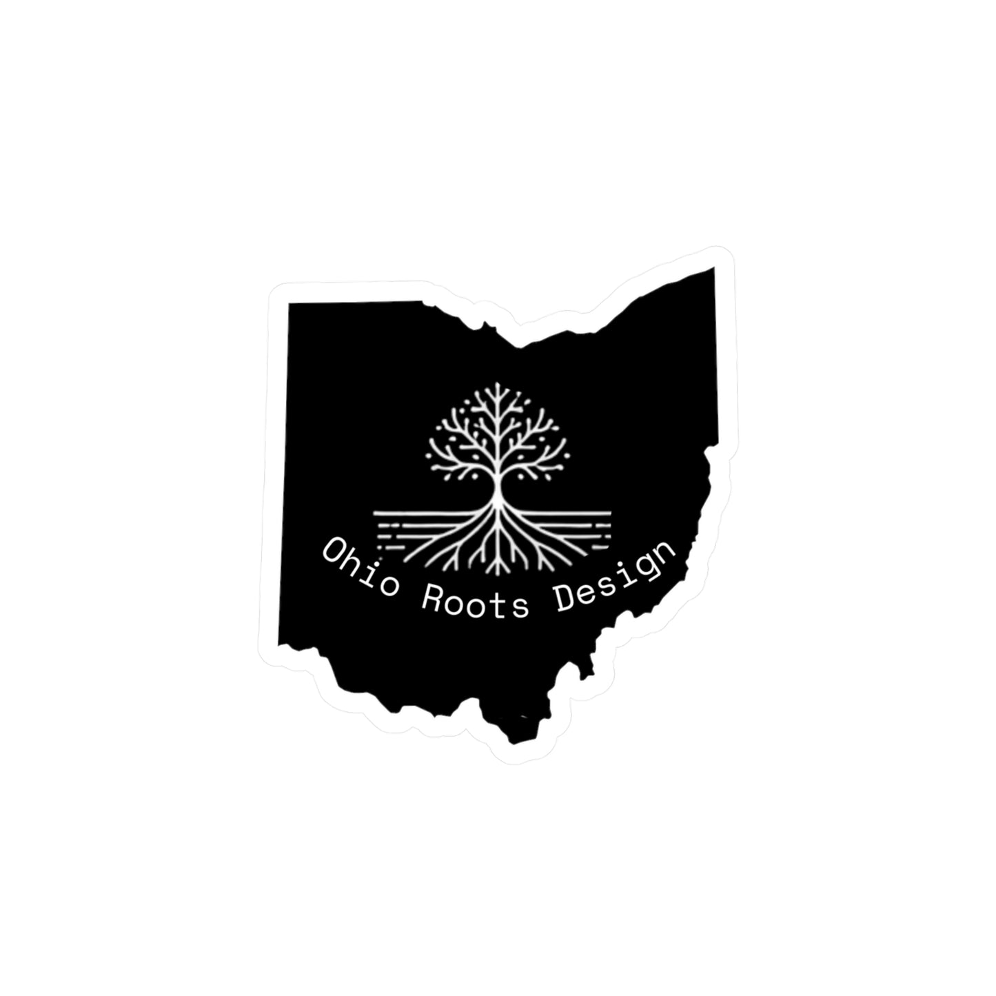 Ohio Roots Vinyl Decal (Black Tree Logo)