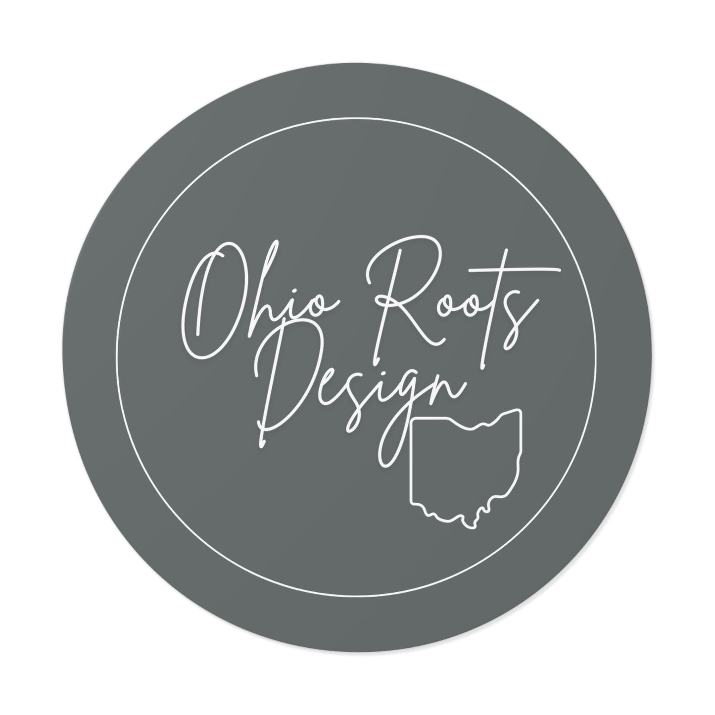 Ohio Roots Round Vinyl Stickers