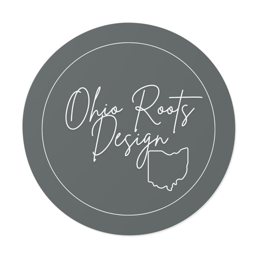 Ohio Roots Round Vinyl Stickers