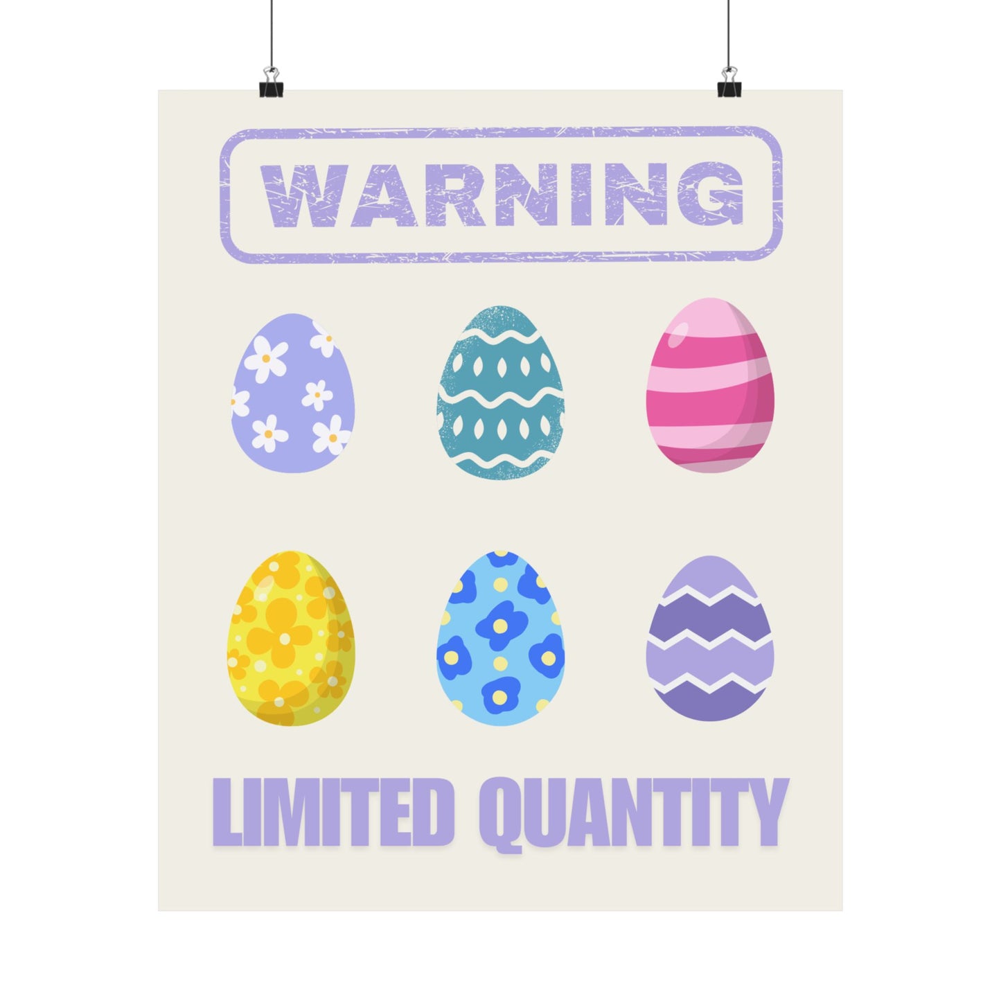 Easter Egg Matte Vertical Posters