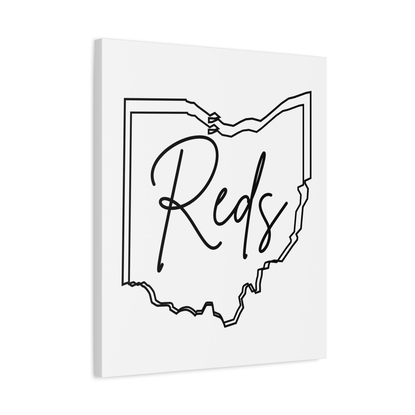 Reds Minimal Canvas, Stretched, 1.25"