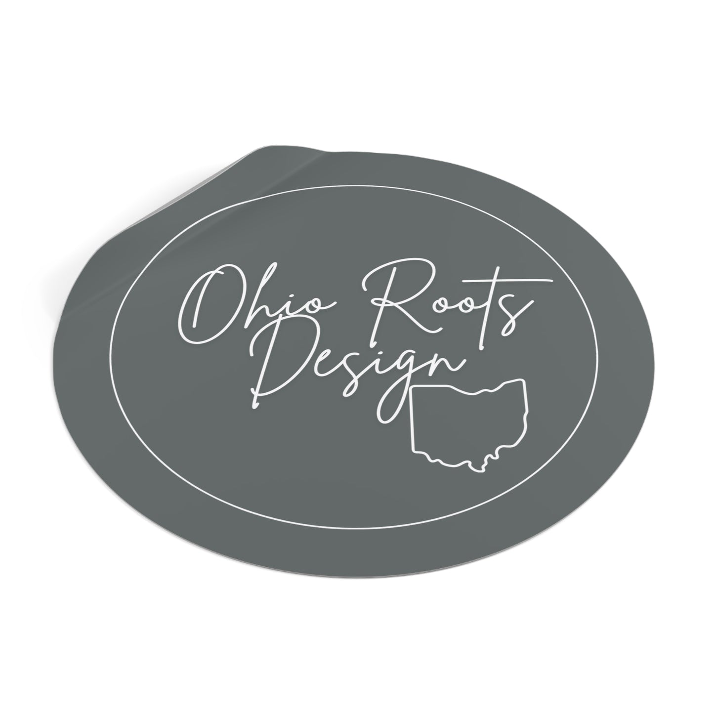 Ohio Roots Round Vinyl Stickers