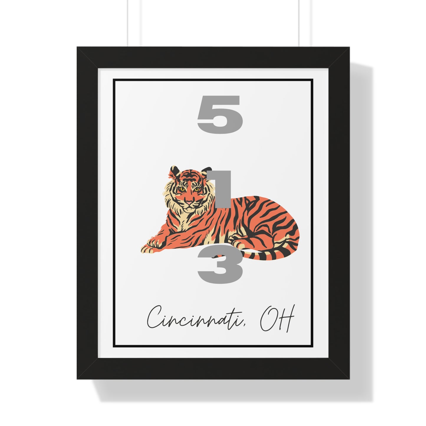 Cincinnati Bengals 513 Framed Vertical Poster