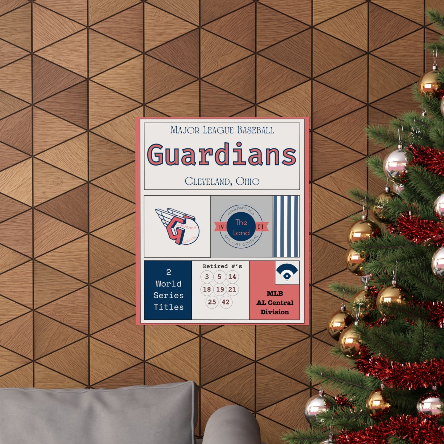 Cleveland Guardians Matte Vertical Posters