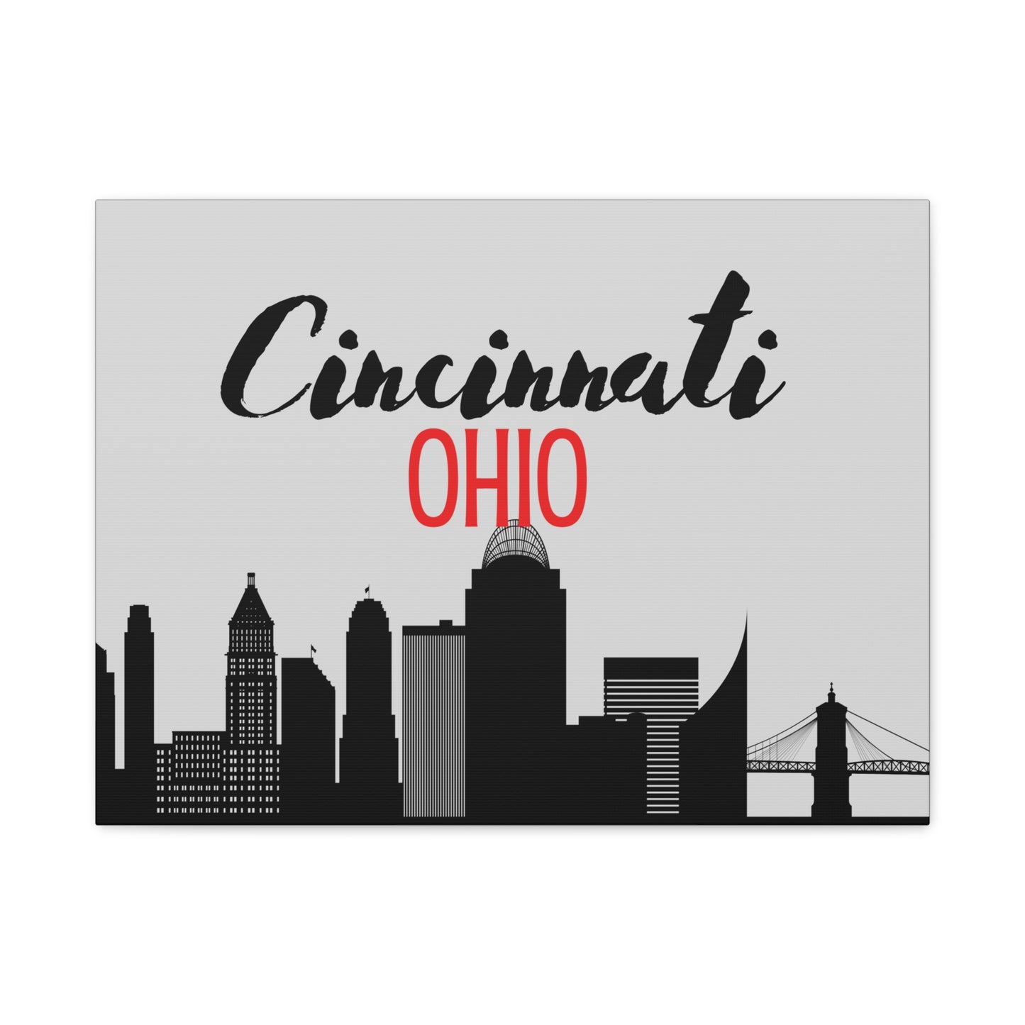 Cincinnati Ohio Matte Canvas