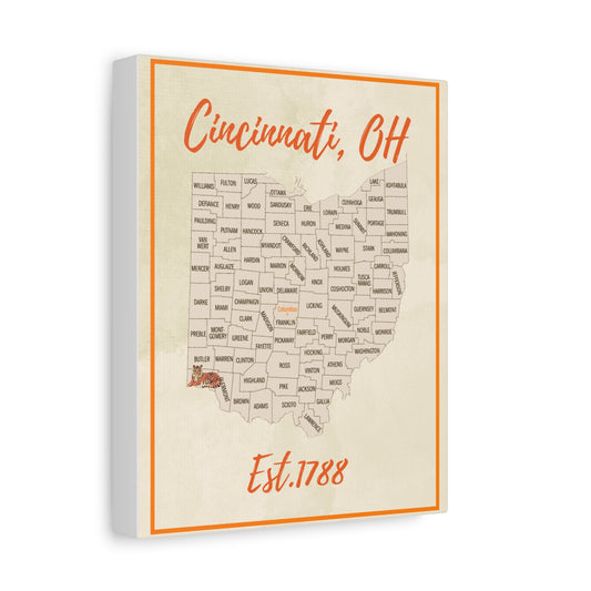 Cincinnati Bengals Matte Canvas