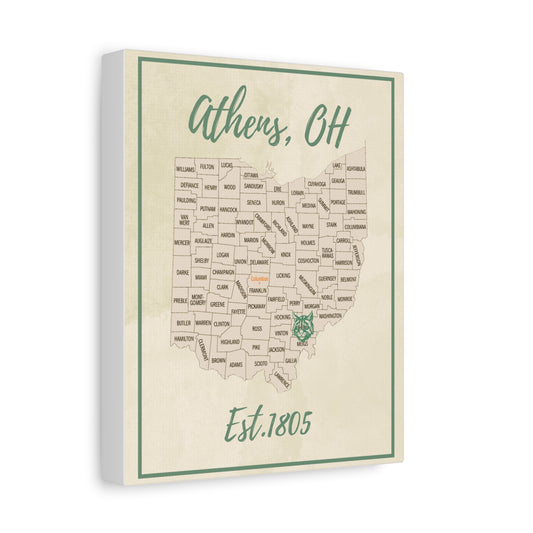 Athens, Ohio Matte Canvas