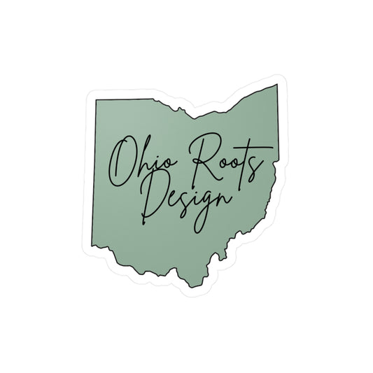 Ohio Roots Vinyl Decal (Green)