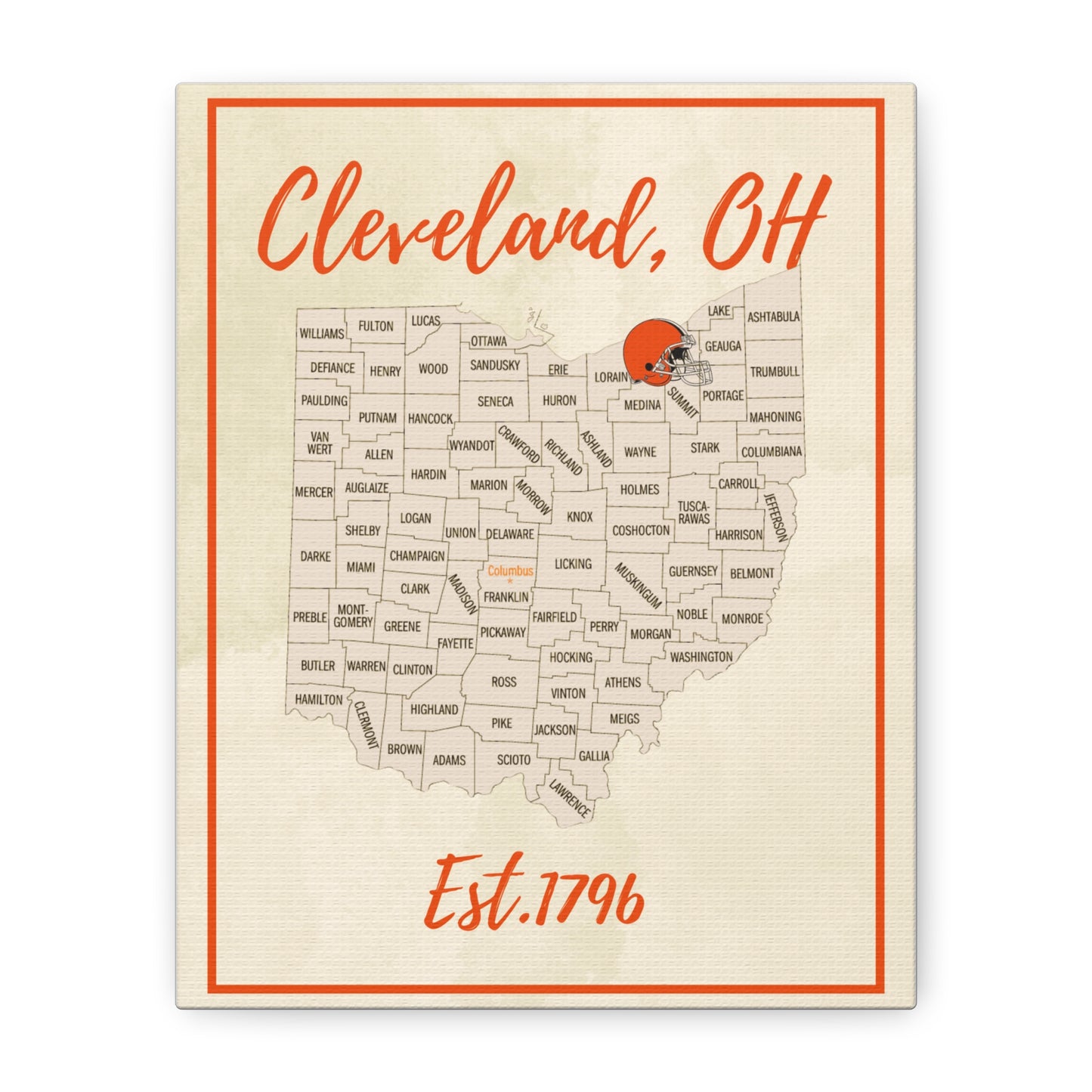 Cleveland Browns Matte Canvas