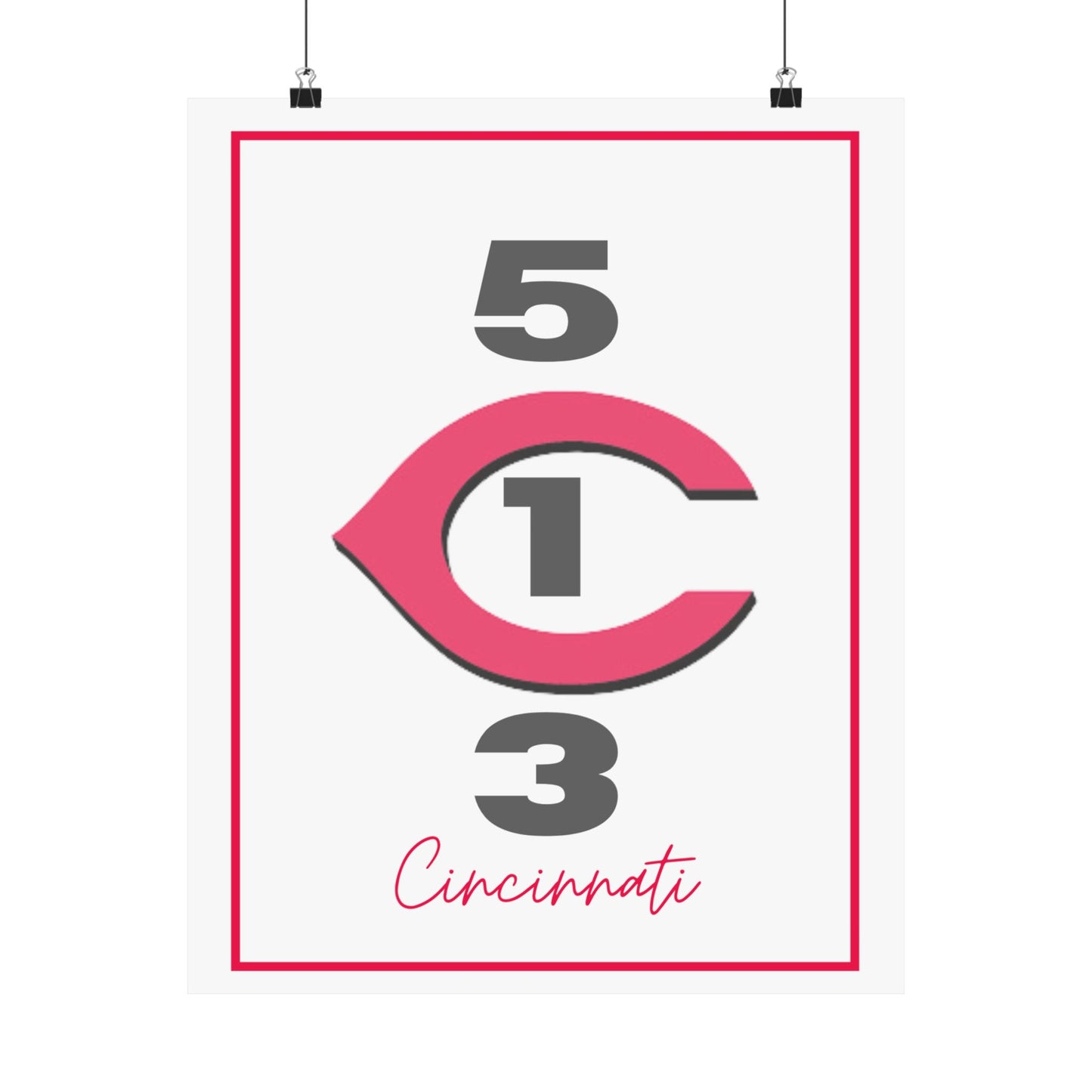 Cincinnati Reds Vertical Poster