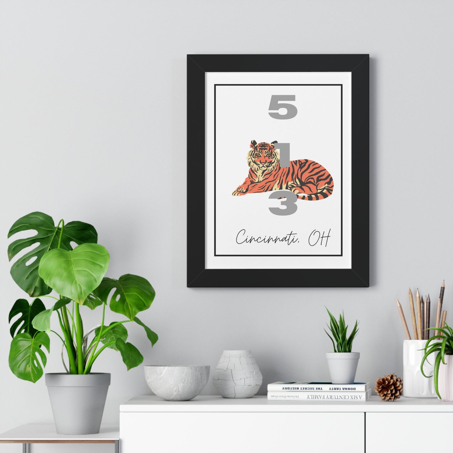 Cincinnati Bengals 513 Framed Vertical Poster