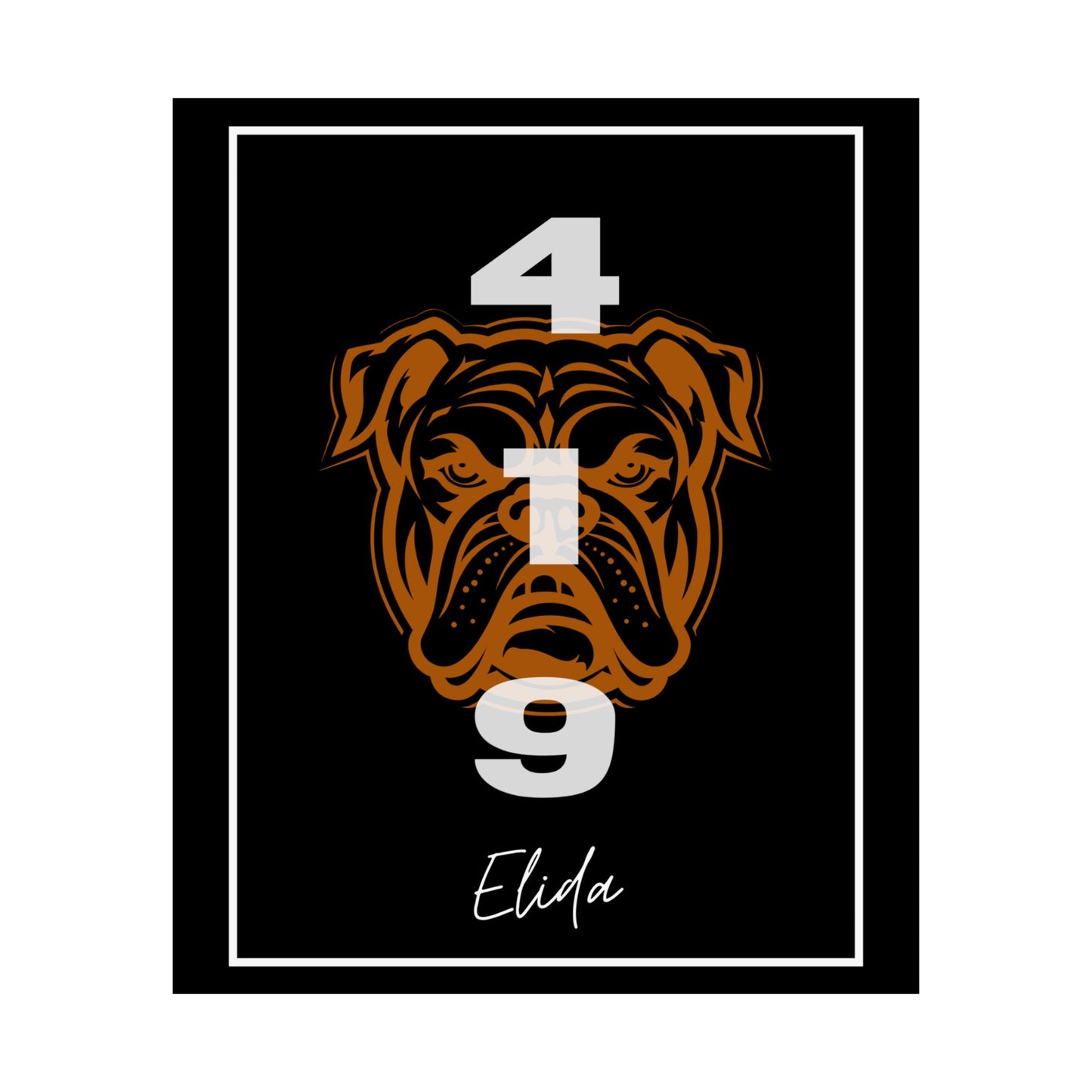 Elida Black 419 Logo Print