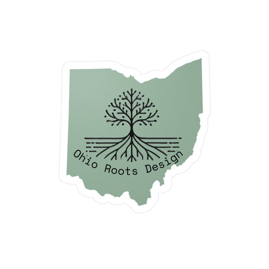 Ohio Roots Vinyl Decal (Green Tree Logo)