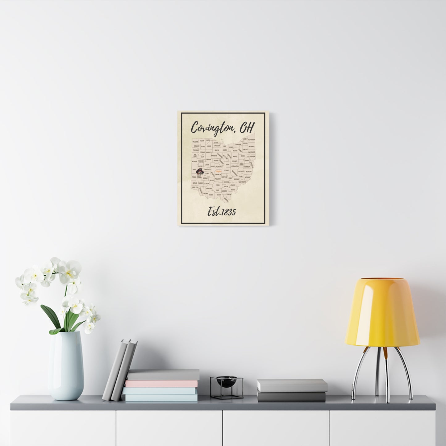 Covington Map Matte Canvas