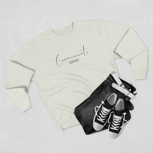 Minimalistic Cincinnati Crewneck Sweatshirt