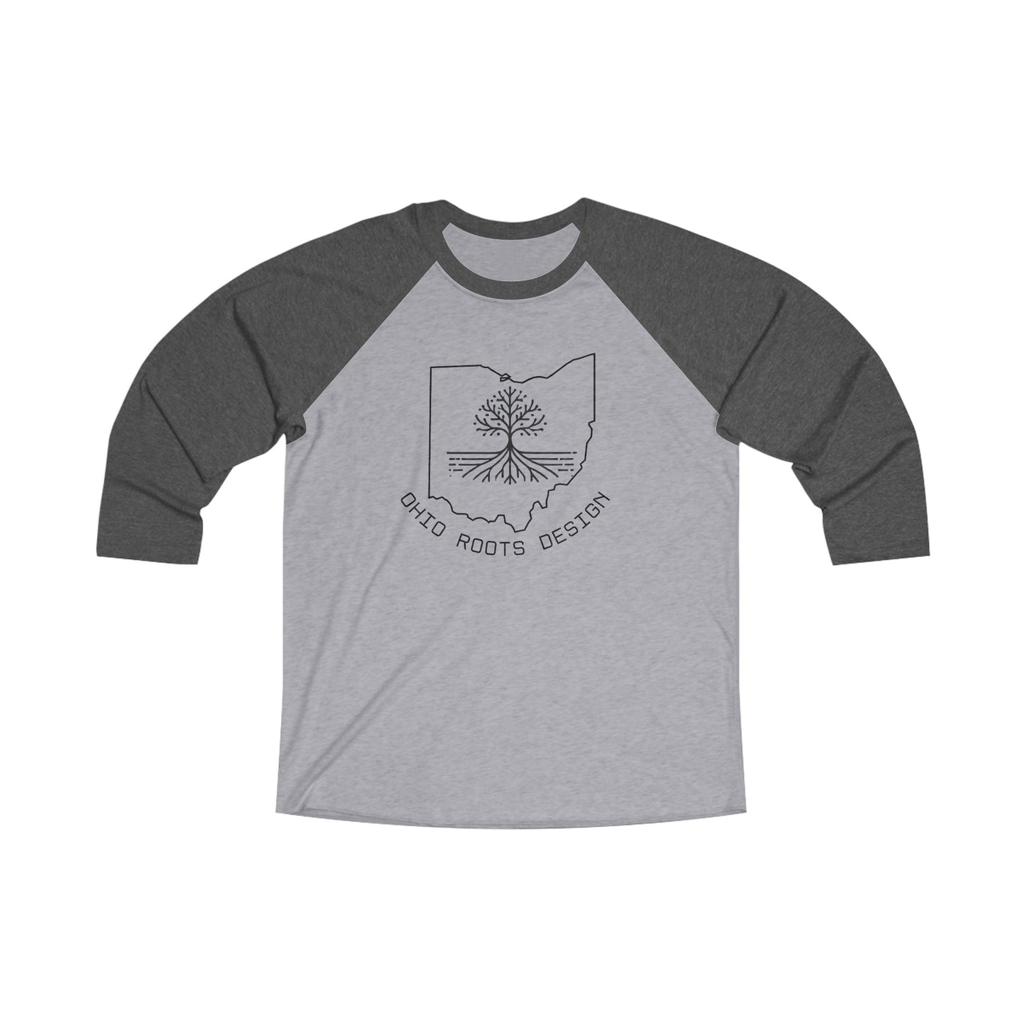 Ohio Roots Tri-Blend 3\4 Raglan Tee