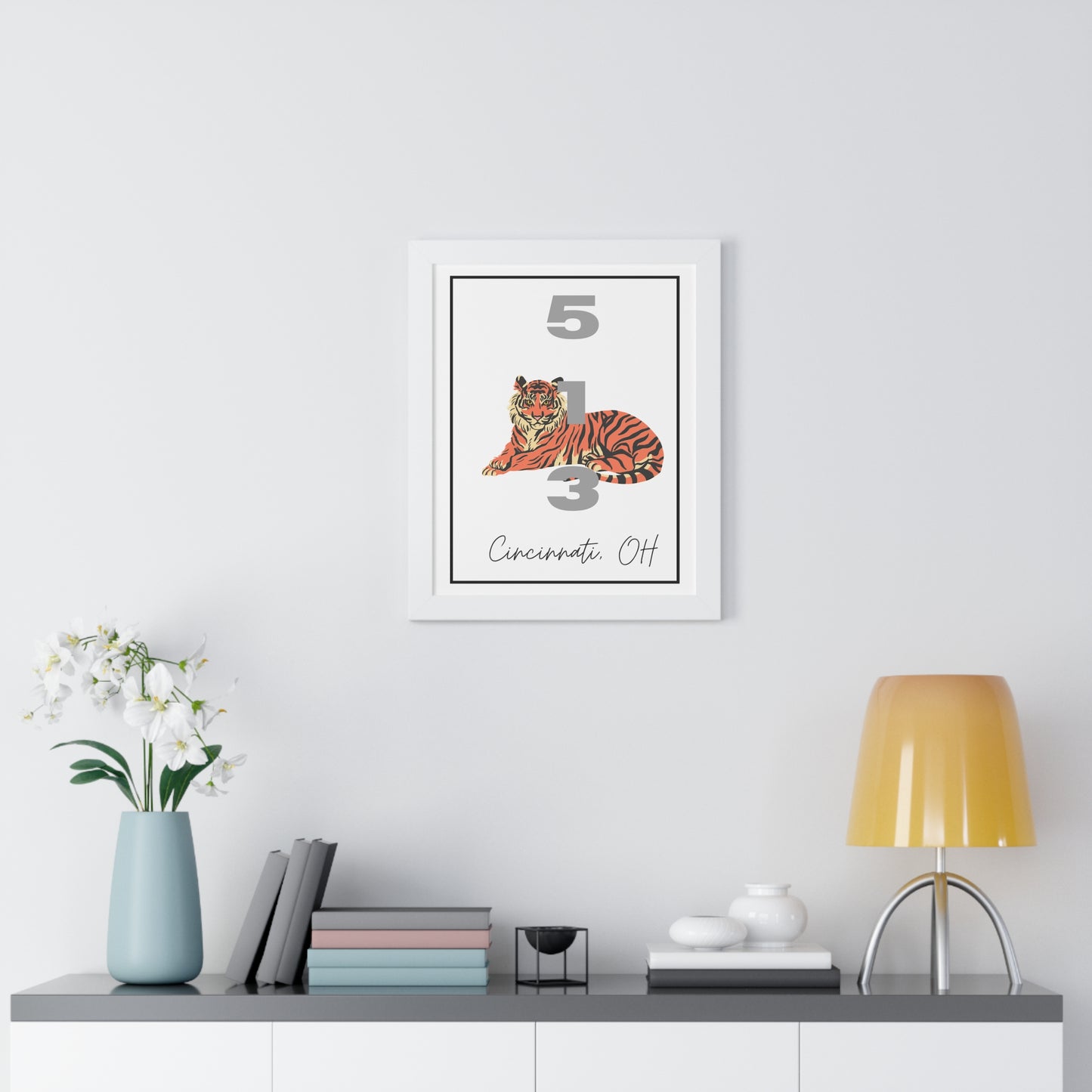 Cincinnati Bengals 513 Framed Vertical Poster