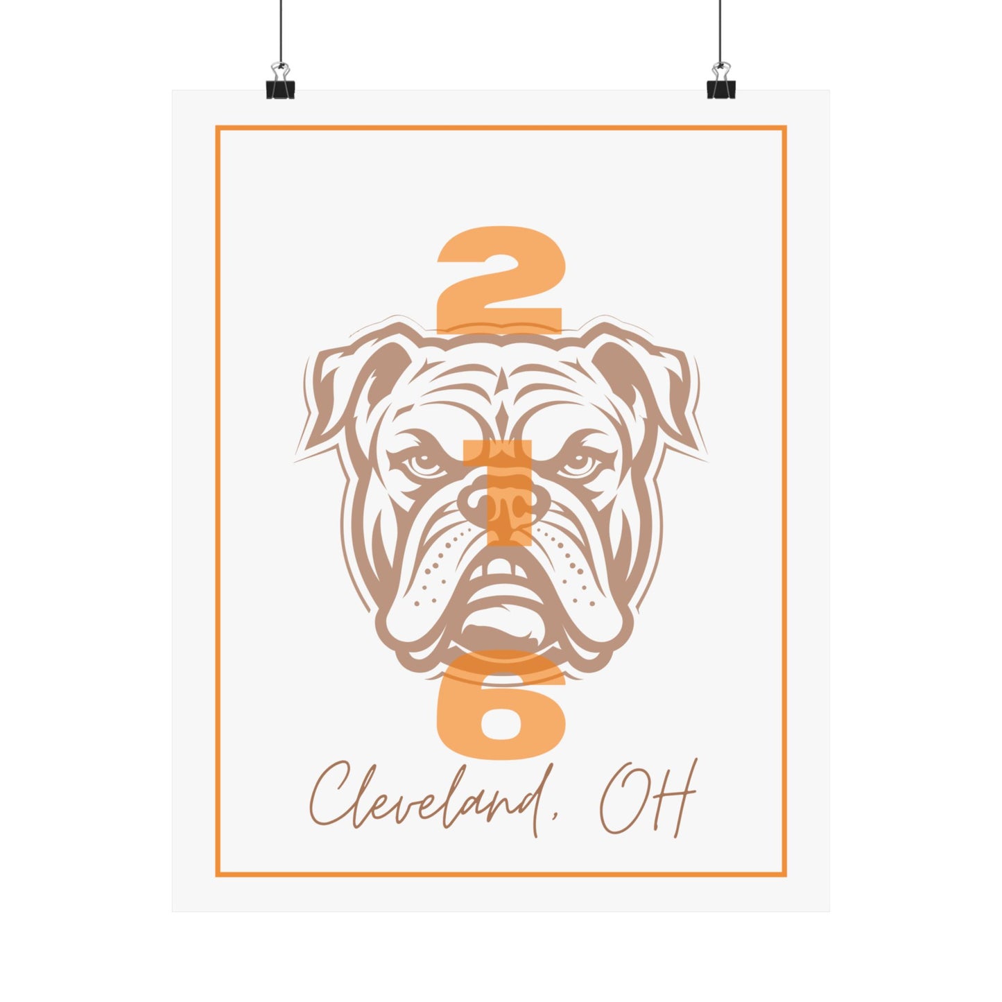 Cleveland Browns 216 Vertical Poster