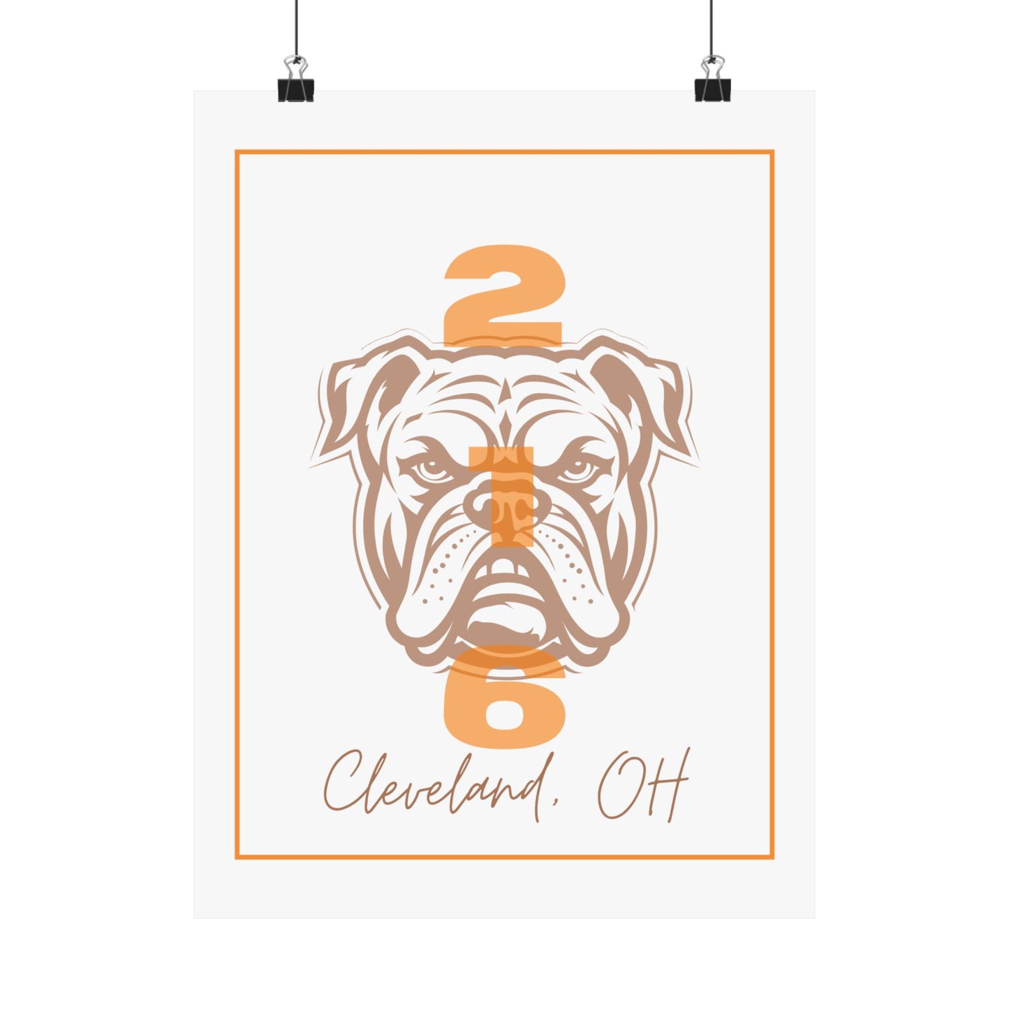 Cleveland Browns 216 Vertical Poster