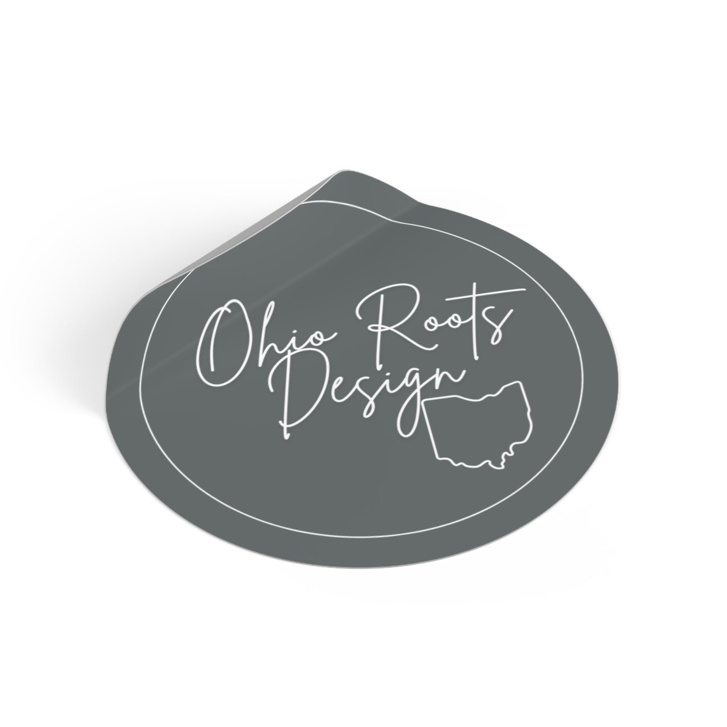 Ohio Roots Round Vinyl Stickers